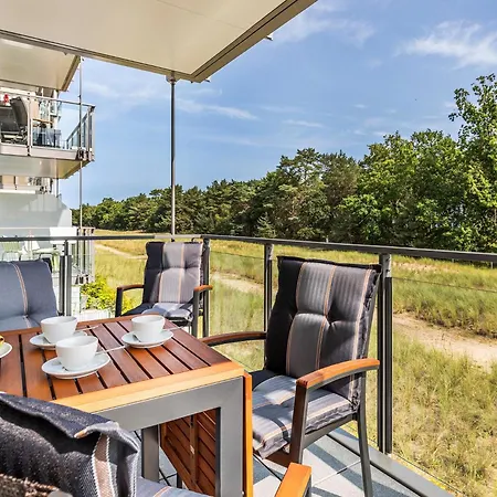 Prora - Ferienwohnung Mit Meerblick, Grossem Wohnbereich Und Waschmaschine - Seeadler