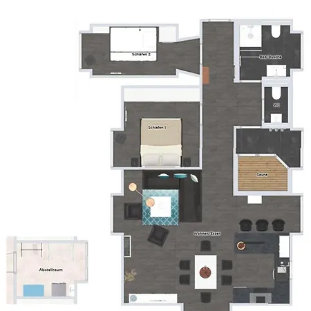 Prora - Ferienwohnung Mit Meerblick, Grossem Wohnbereich Und Waschmaschine - Seeadler Apartmán *